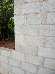 concrete block wall