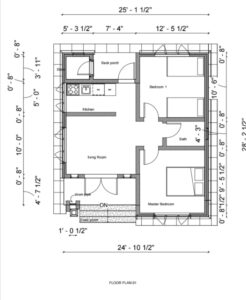 2 bedrooms modern house plans ,designs in uganda