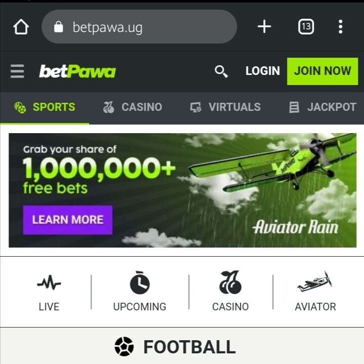 betpawa online betting odds