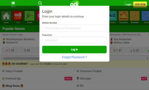 how to register on odibet