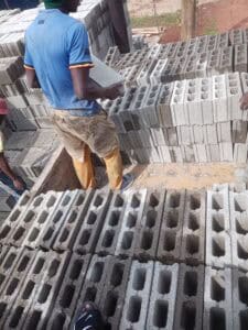concrete block making