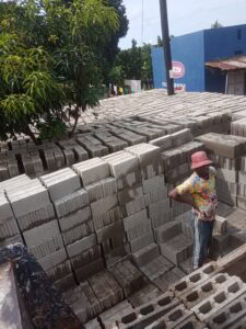 concrete block making